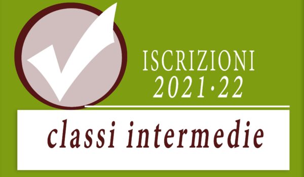 Iscrizioni classi intermedie 2021/22