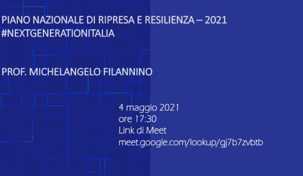 Incontro 4 maggio 2021 Filannino