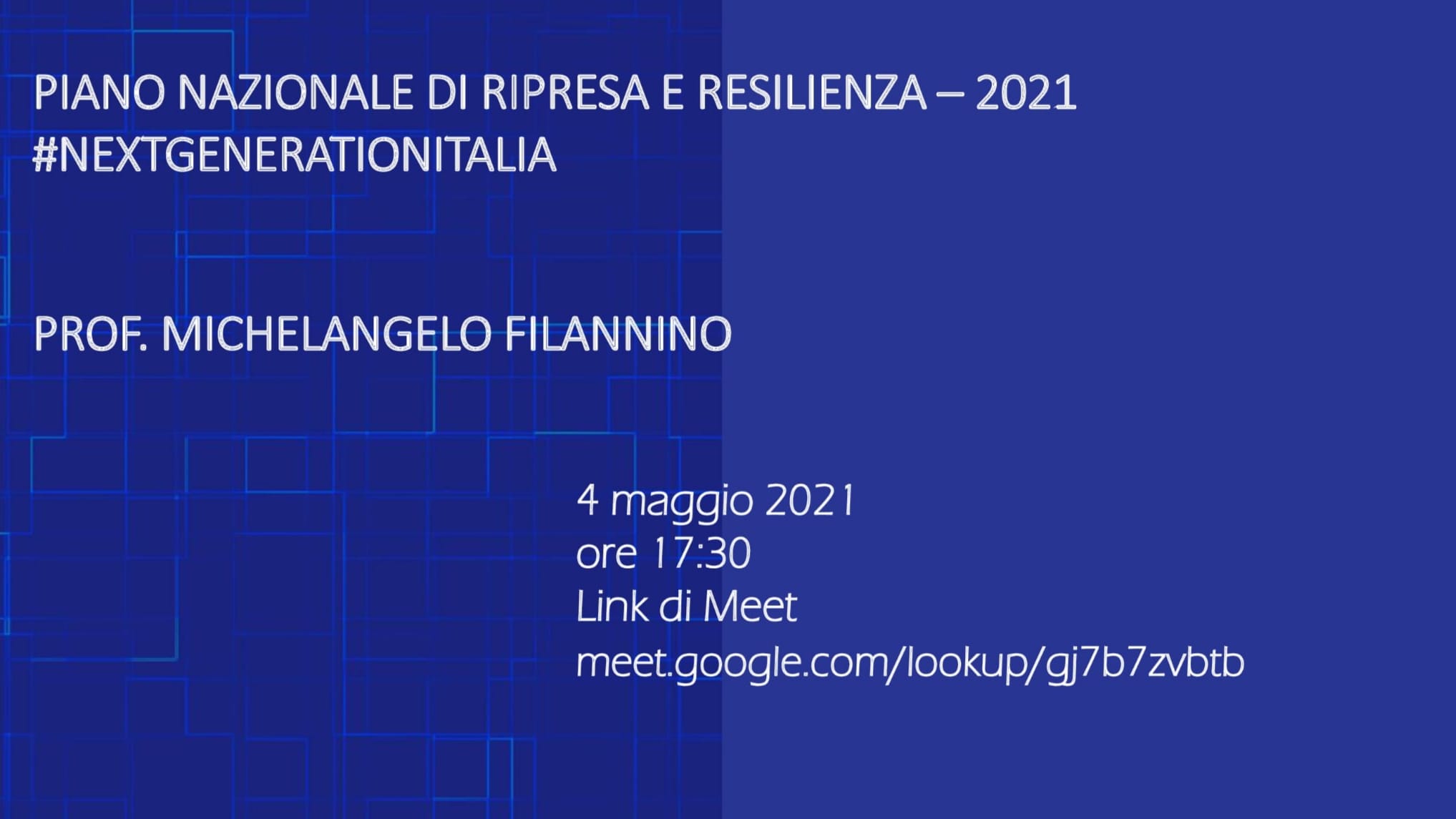 Incontro 4 maggio 2021 Filannino