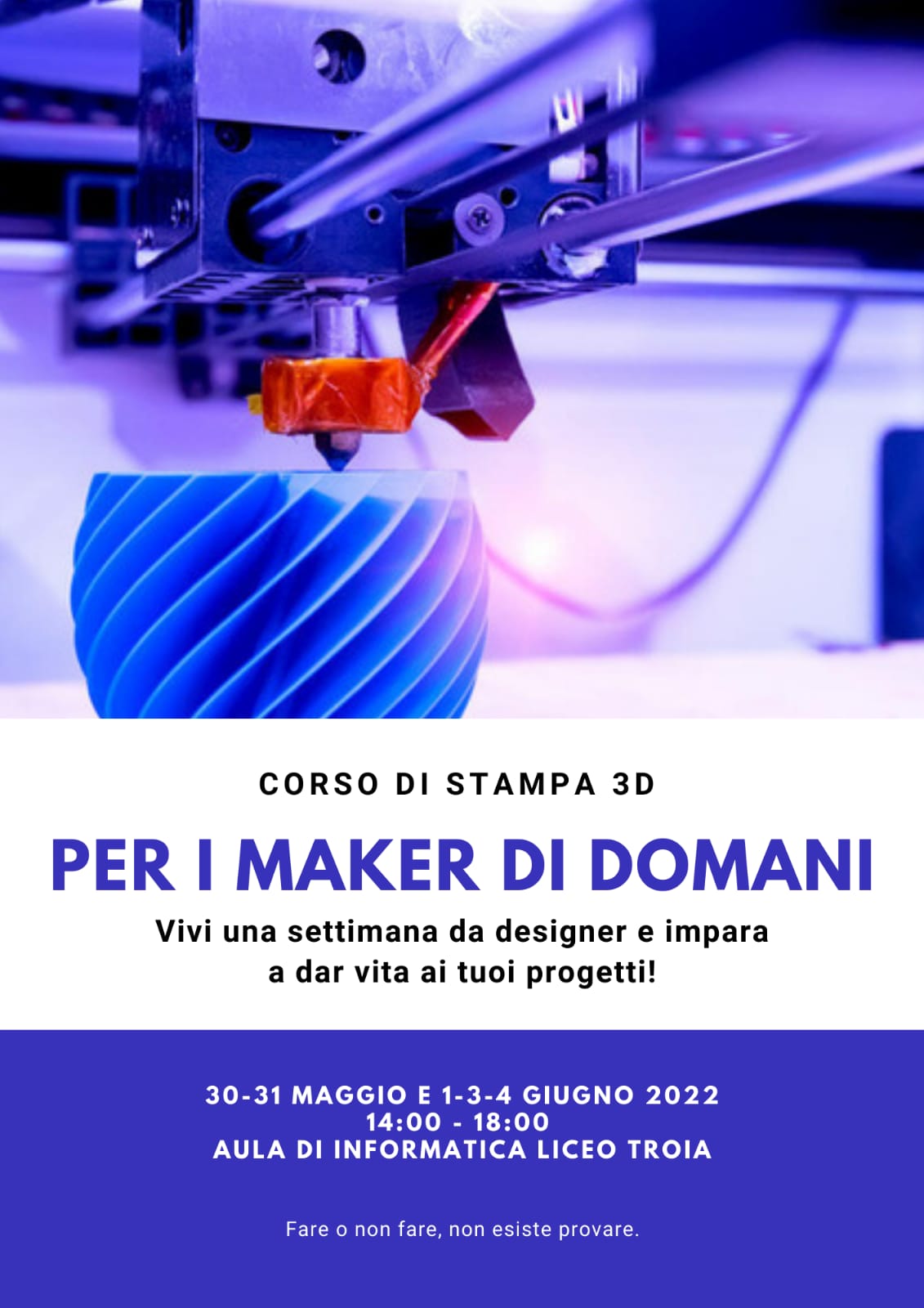 Locandina corso maker 3d