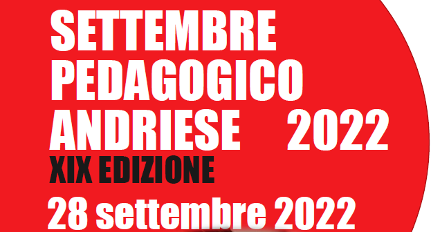 Intestazione locandina settembre pedagogico 2022