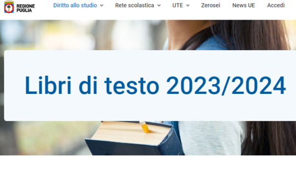 Avviso contributo libri di testo